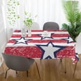 thumbnail image 6 of Coolnut Independence Day Rectangle Tablecloth Spill-Proof Polyester Table Cloth Table Cover for Kitchen Dining Picnic Holiday Party Decoration,60"x108", 6 of 7