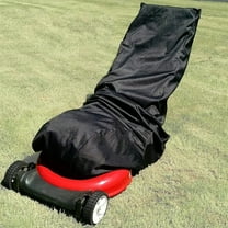 Tutuviw Black Lawn Mower Cover - Waterproof, Premium Heavy Duty,Weather and UV Protected Covering for Push Mowers, Large Size for Universal Fit(19.6*39.3*75.1inch)