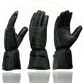 thumbnail image 4 of Milwaukee Leather SH230 Men's Black Leather Warm Lining Gauntlet Motorcycle Hand Gloves W/ ‘Rain Mitten and Pull-on Closure’ X-Small, 4 of 8