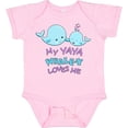 thumbnail image 3 of Inktastic My Yaya Whale-y Loves Me Boys or Girls Baby Bodysuit, 3 of 5