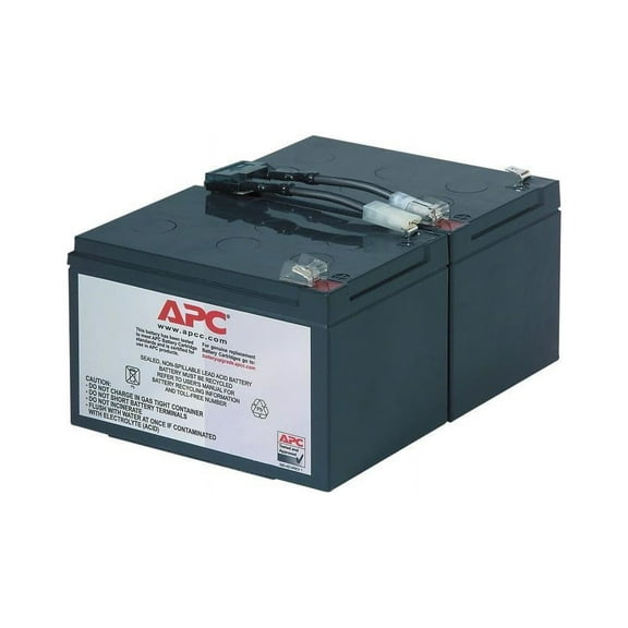 APC Replacement Battery Cartridge #6 - UPS battery - 1 x battery - lead acid - black - for P/N: SMC1500IC, SMT1000CUS, SMT1000I-AR, SMT1000IC, SUA1000I-IN, SUA1000J3W, SUA1500J3W