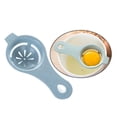 thumbnail image 3 of Separador de huevo Macarena filtro de huevo cocina herramienta duradero ecológico amigable azul, 3 of 8