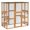 Orange, variant on PawHut Large Wooden Outdoor Cat Enclosure Cage White