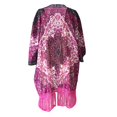 thumbnail image 2 of Ropa Chaqueta de Punto con Impreso de Flor de Color Morado De Moda Unisexo Suave METRO Yinane Cubierta de la playa ARRIBA, 2 of 8