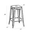 thumbnail image 6 of Design Lab MN LS-9102-RED Dreux Red Counter Stool Set of 4, 6 of 7