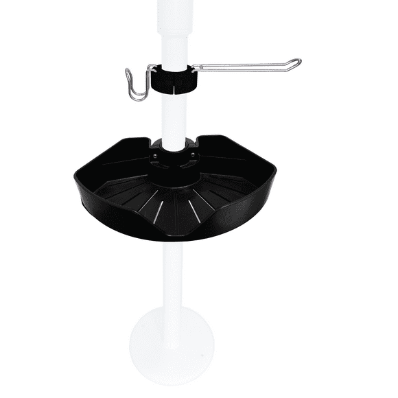 Stander Wonder Pole Bin Accessory Pack, Storage Bin Accessory with Toilet Paper Holder, Towel Hook for Wonder Pole and Wonder Bathtub Pole, Bathroom Organizer Storage Shower Caddy, Black