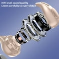 thumbnail image 5 of Oggfader Wireless Earbuds Bluetooth 5.3 Earclip Non In Ear Intelligent Noise Reduction High Sound Quality Long Range Wireless Earphones Beige, 5 of 8
