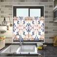 thumbnail image 4 of Yayeee Kitchen Curtains Tier Pair Light Filtering 27"x24" Rod Pocket Short Cafe Window Panel, Colorful Abstract Pattern, 4 of 7