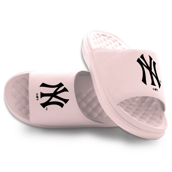 Unisex ISlide Pink New York Yankees Alternate Motive Slide Sandals