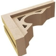 thumbnail image 6 of 4"W x 12"D x 8"H Classic Sheridan Rough Cedar Woodgrain TimberThane Corbel, Primed Tan, 6 of 6