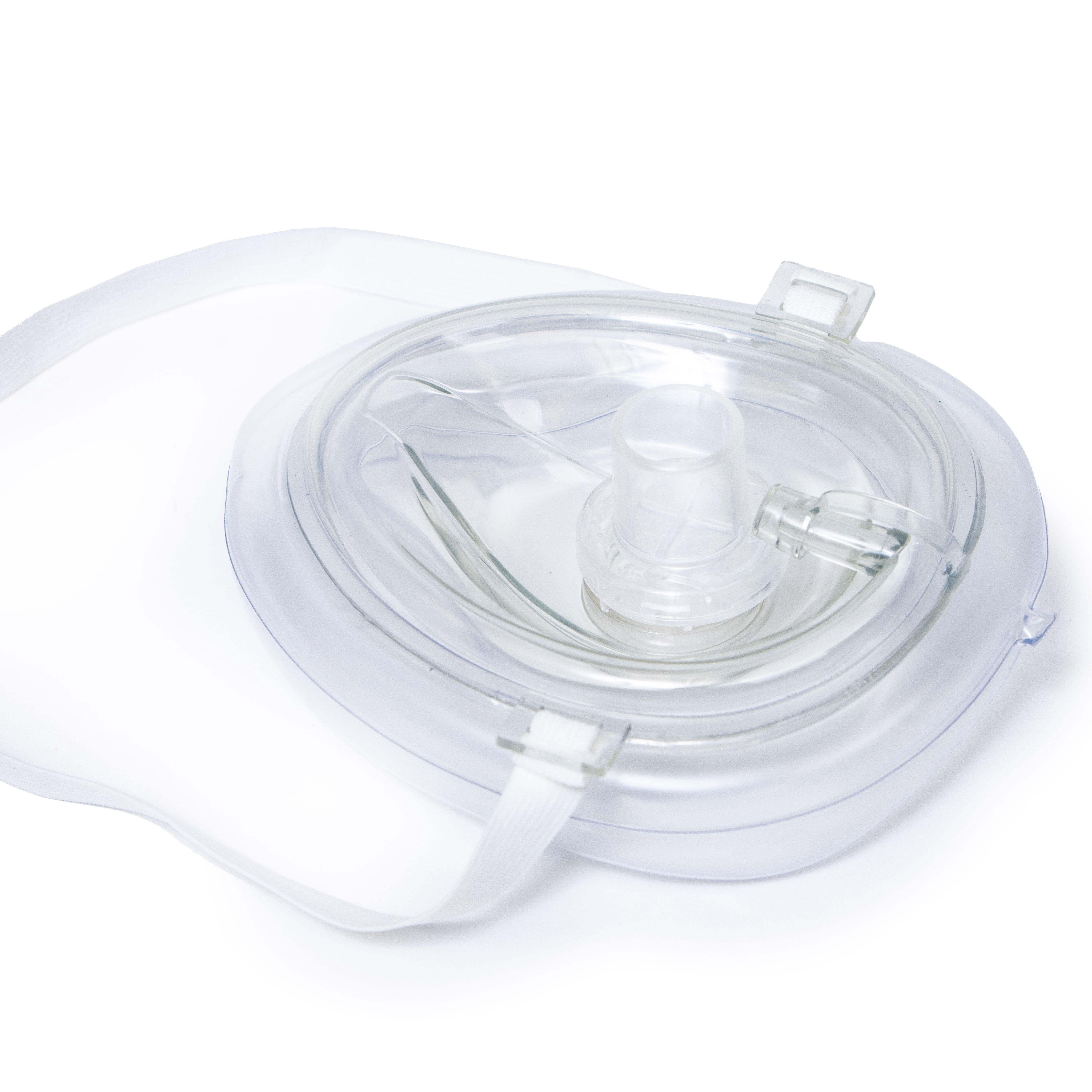 Primacare RS-6845-5WM Pack of 5 CPR Rescue Mask in Red Hard Case with One Way Valve , Adult/Child