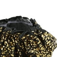 thumbnail image 4 of Unique Bargains 3 Pcs Reusable Leopards Spots Shower Cap for Shower Black PEVA, 4 of 7