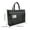 Black, variant on Extra Large Transparent Mesh Zipper Art Storage Pouch, Oversize Portable Mesh Organizer Bag, Multi-purpose Case for Art Supplies, Office Stationery and Daily Personal Small Items Storage