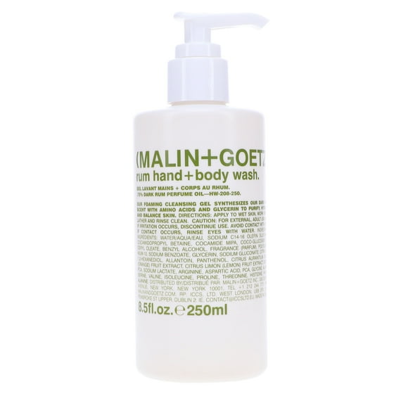 Gel de Baño para Manos y Cuerpo Malin+Goetz con Ron 8,5 oz