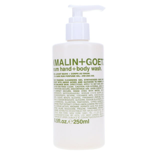 Gel de Baño para Manos y Cuerpo Malin+Goetz con Ron 8,5 oz