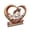 D Wooden Heart Table Decor#2, variant on Wooden Heart Table Decor, Mothers Day Rustic Wooden Heart Decor, Family Bond Design Tabletop Centerpiece for Home Living Room E