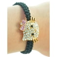 thumbnail image 3 of Hello Kitty Bracelet-Fashionable, Bling, Rhinestone Crystal,  Charm, Macramé, Shamballa Style, Adjustable, Pull-Tied Bracelet, Handmade, Women, Girls, Flower Girls, Children, 3 of 3
