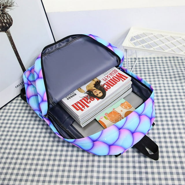 3 Pcs/Ensemble Sacs à Livres Décontractés Grande Capacité Sacs d'École Mode Nylon pour Vacances