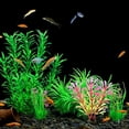 thumbnail image 5 of Plantas decorativas para acuario, tamaño de 10 piezas, plantas de acuario, decoración de plástico y decoración de adorno de cueva de poliresina de roca, 5 of 5