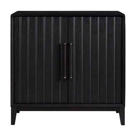 Black Peppercorn Bar Cabinet With 6 Rows Of Wine Glasses 2 Storage Shelves Bottle Holder Solid Wood + In Black Glass Storage Drawers Stand