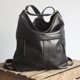 thumbnail image 5 of Moda mujer PU color puro hombro bandolera grande cubo bolsas (negro) Tmvgtek Oficina Multiescena Multifunción, 5 of 9