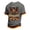 1-Grey, variant on Telankuip Men's German Oktoberfest T Shirts Summer Short Sleeve Classic Crew Neck Festival Themed Graphic Tee Loose Comfortable Traditional Pattern Print Casual T-Shirt 1-White XS