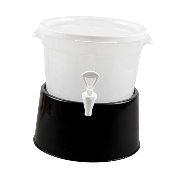 Dispensador de Bebidas Portátil con Asas Ergonómicas Y Base Estable Recipiente de Líquidos con Función Antigoteo Y Tapa Segura Apropiado para Fiestas 11 litros