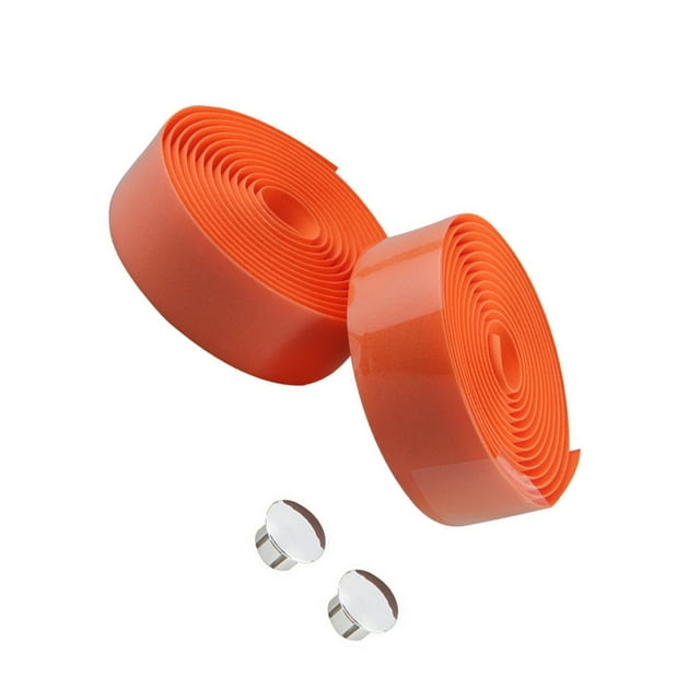 Xingzhi 2pieces Natural Bicycle Handlebar Tape For Excellent Shock Absorption Provide Orange