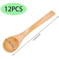 thumbnail image 2 of Mini cuchara de madera, 12 piezas de cuchara de madera de cocina, mini cuchara de madera natural, pequeñas cucharas de madera hechas a mano, para especias, sal, café, té, azúcar, mermelada,, 2 of 4