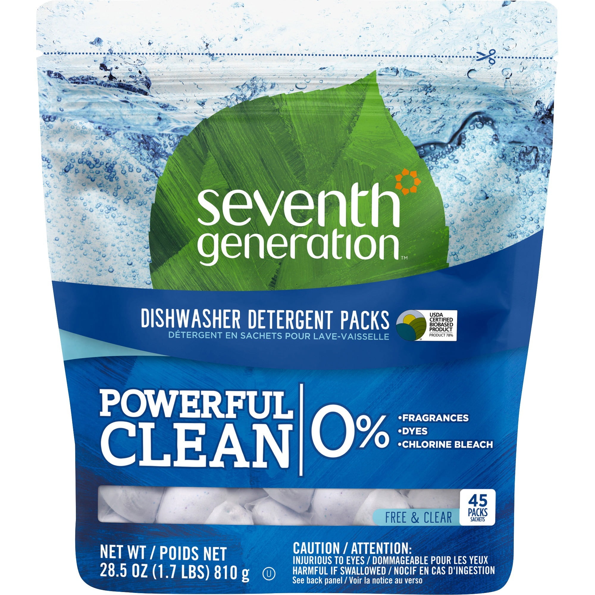 Seventh Generation, SEV22897CT, Dishwasher Detergent, 8 / Carton