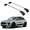Silver, variant on ERKUL Roof Rack Cross Bars for Porsche Macan 2014-2025 | Aluminum Crossbars with Anti Theft Lock for Rooftop | Compatible with Flush Rails - Silver