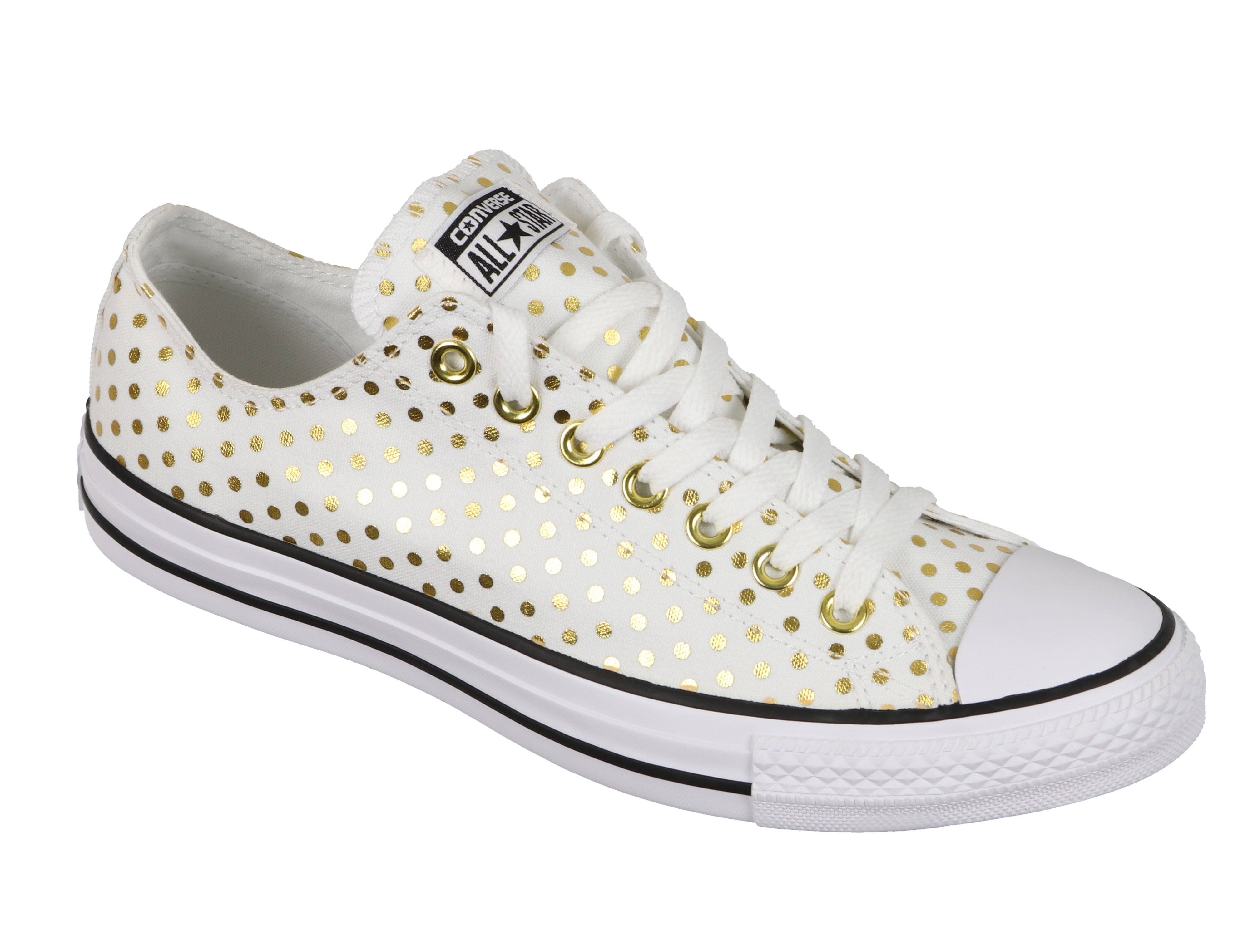 white and gold chuck taylors