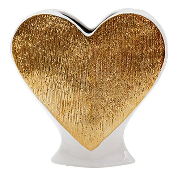 FRCOLOR Aesthetic Vase Flower Arrangement Vase Heart Molding Ceramic Flower Vase Size S