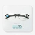thumbnail image 6 of Men Black Frame Progressive Photochromic Gray Reading Glasses 1.00, Metal Rectangle Half Rimless Business Transition Gray Multifocus Readers +1.00 Strength, 6 of 7
