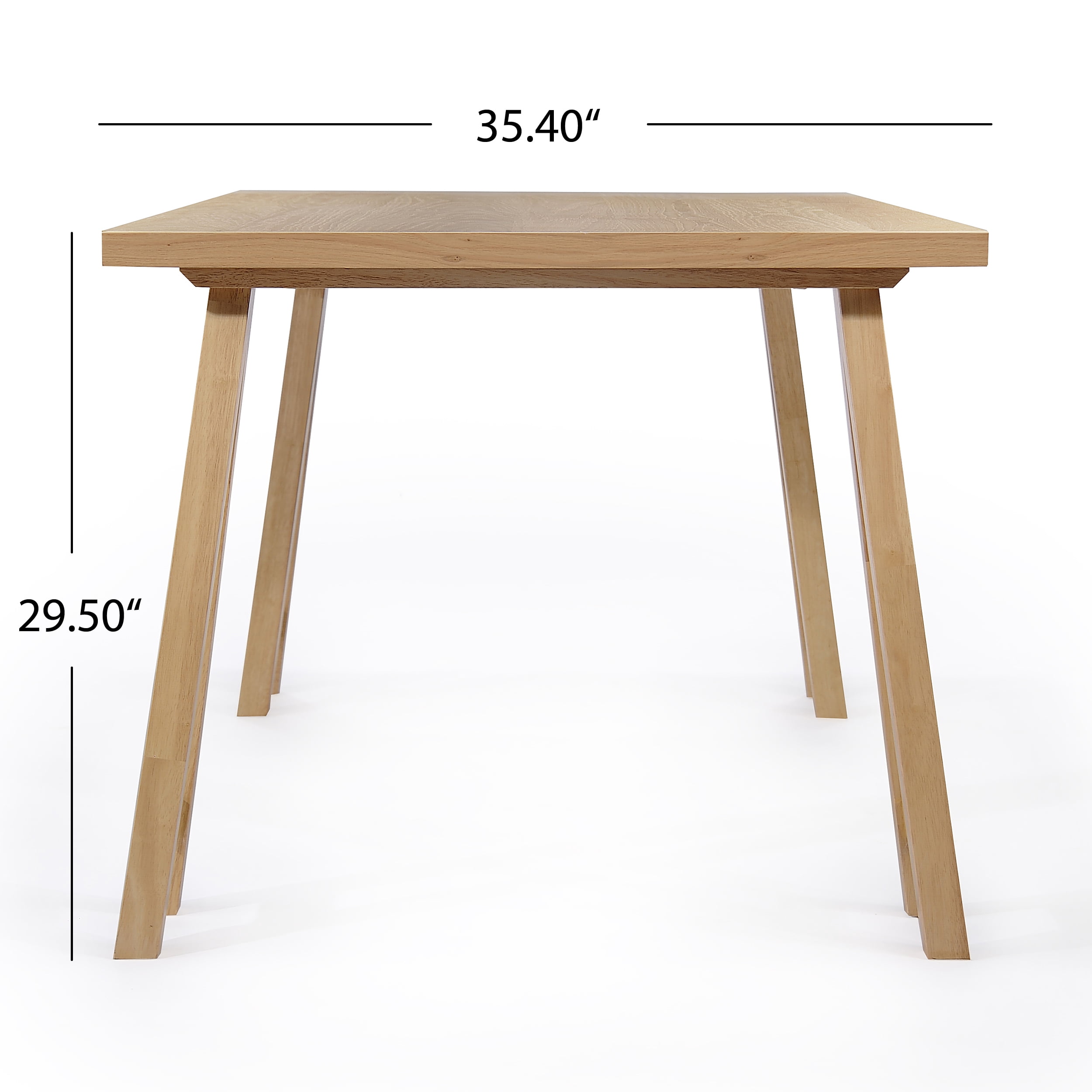 Noble House Montecito Modern Farmhouse Wood Dining Table, Brown Finish
