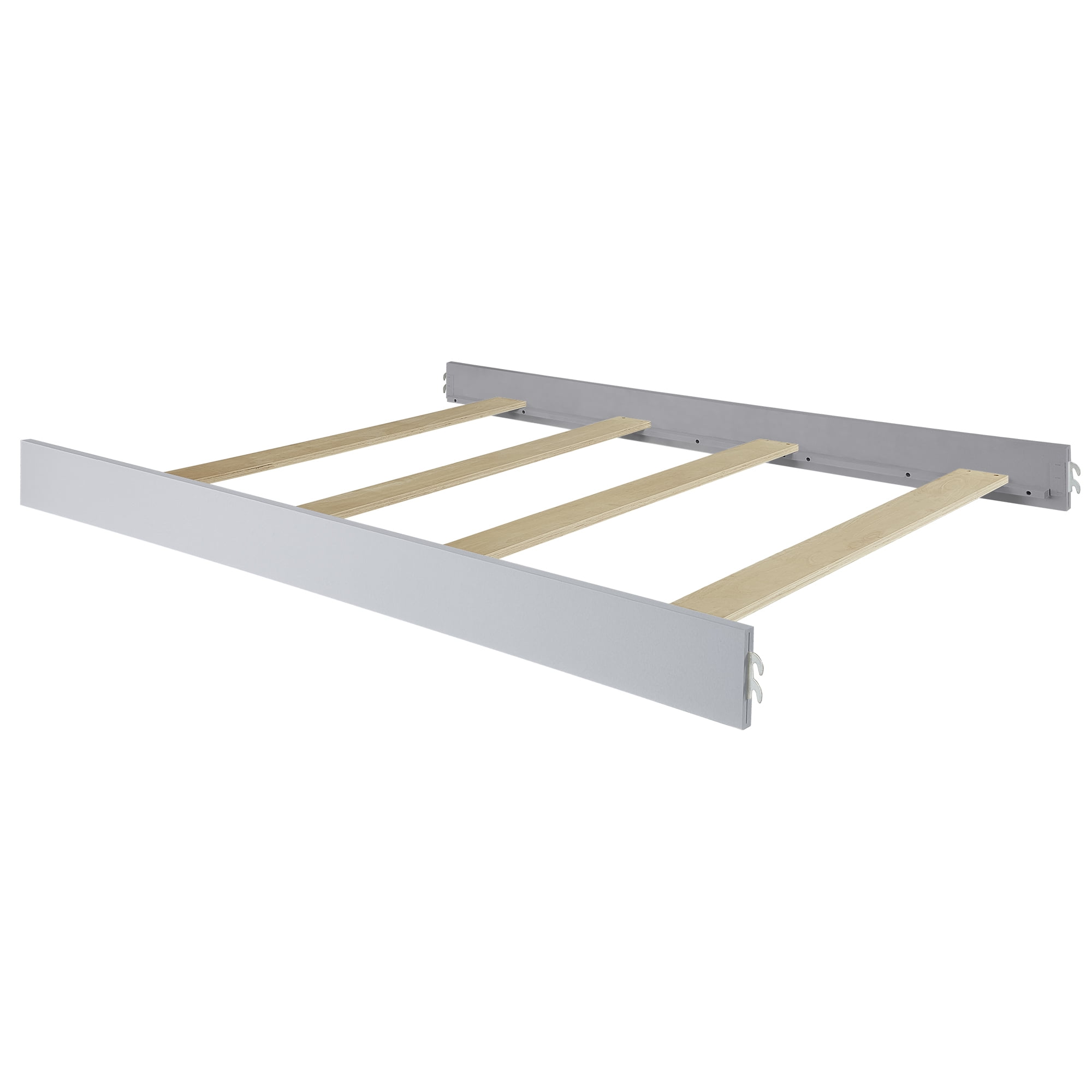 Evolur Convertible Crib Wooden Full Size Bed Rail, Greyhound