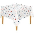 thumbnail image 2 of Independence Day Patriotic Tablecloth Rectangle - Waterproof Spillproof Stain Resistant Star Patterned Washable Table Cloth for July 4th Holiday Picnic Party, 60 x 84 Inch, 2 of 6