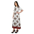 thumbnail image 2 of Moomaya Printed Kurta Dress Summer Wear Ladies Kurti Long Tunic Tops For Women, 2 of 5