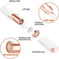 thumbnail image 2 of Finishing Touch  Facial Hair Remover for Women, Electric Face Razor for Women for Instant and Painless Hair Removal, Blush & Rose Gold, 2 of 5