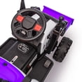 thumbnail image 4 of 24V Kids Ride on Excavator Digger Toy Cars, Ride on Construction Toy w/4-in-1 Construction Attachments (Excavator, Dump Truck & Bulldozer), Electric Tractor Car w/Remote Control, Swivel Seat, Purple, 4 of 8