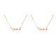 thumbnail image 2 of Collar del zodiaco Minnieouse Letra inglesa Doce Signo del zodiaco Oro rosa, 2 of 6