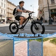 thumbnail image 3 of Electric Bike, 350W Motor, 18.6 MPH, 16 Miles, 20" Tires,, Adjustable Seat, Suitable for Children and Teenagers Over 9 Years Old to Ride,Electric Bicycle for Children, 3 of 7
