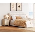 thumbnail image 4 of WAMPAT Set of 2 Nightstands with Charging Station&2 Drawers Storage, Modern End Tables Mid-Century Wood Bedside Tables with 2 AC Outlets & USB Ports for Living Room, Bedroom, Natural Oak, 4 of 10