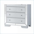 thumbnail image 3 of Chests & Wardrobes, Modern Silver Champagne Storage Chest, 58"H x 32"W x 21"D | Particle Board | White, 3 of 8