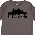 thumbnail image 4 of Inktastic Pittsburgh Pennsylvania City Skyline Boys or Girls Long Sleeve Toddler T-Shirt, 4 of 5
