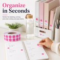 thumbnail image 2 of Royal Green Small Color-Coding Labels 0.375 inch Circular Sticker Roll 10mm in Pastel Pink - 3000 Pack, 2 of 5