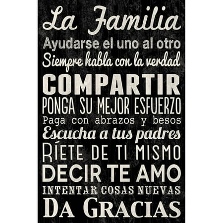 Family Rules Wall Art canvas wall art family rules in spanish, 21.5" x 32.5" - walmart Family Rules Wall Art canvas wall art family rules in spanish, 21.5" x 32.5" - walmart