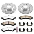 thumbnail image 3 of PowerStop Front Z36 Truck & Tow Carbon-Fiber Ceramic Brake Pad and Drilled and Slotted Rotor Kit Fits: BUICK CHEVROLET GMC ISUZU OLDSMOBILE Select Models K2057-36, 3 of 9
