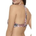 thumbnail image 3 of Time and Tru Women's Reversible Peony Swimsuit Top, 3 of 17