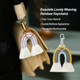 thumbnail image 3 of Weaving Keychains Jewelry Adornment Fashion Accessory Key Pendant Keyholder Ornament Colorful DIY Bag Charm Yellow, 3 of 6